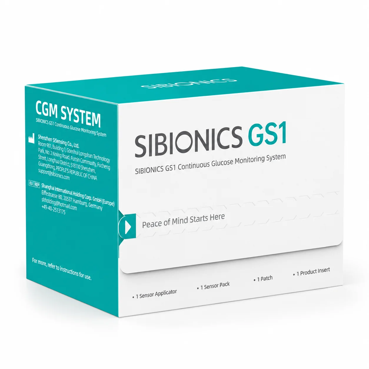 SIBIONICS GS1 pakiranje